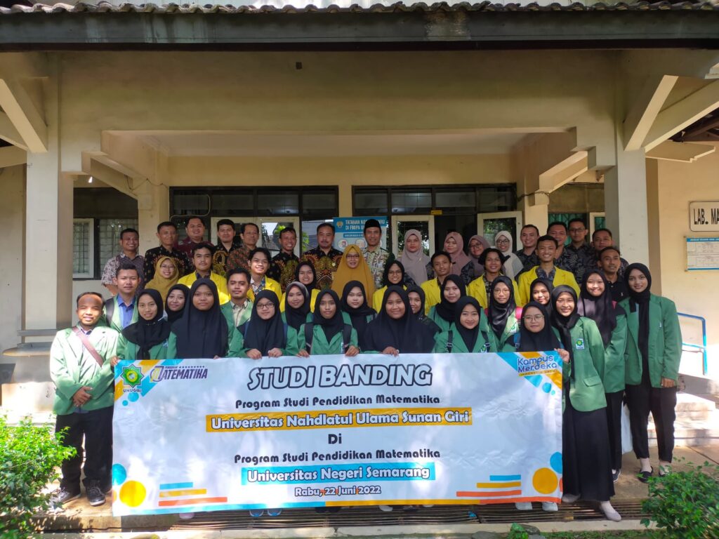 Studi Banding Pendidikan Matematika Universitas Nahdlatul Ulama Sunan Giri di Universitas Negeri Semarang